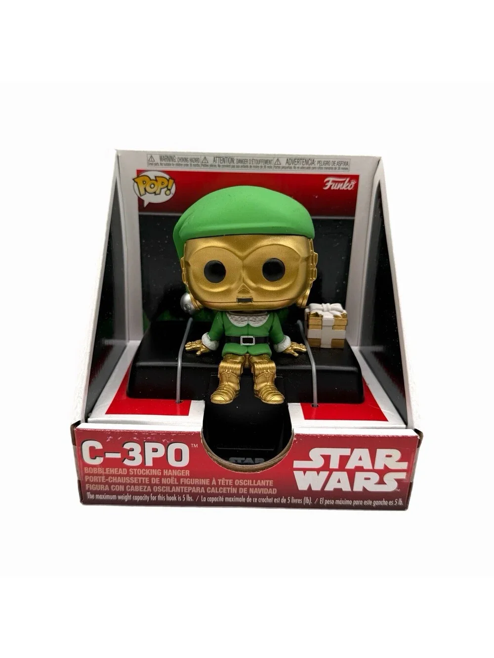 Funko Pop! Star Wars C-3Po Holiday-Themed Vinyl Collectible Stocking Hanger